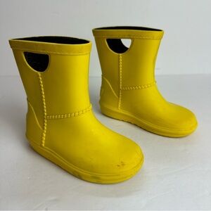 Ugg Rain Boots Kids Size 8 Shoes Waterproof Yellow Unisex Snow